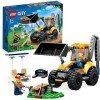 Lego City Set : Chargeuse sur pneus, jouet pelleteuse 60385 + magazine Lego City n° 51 avec super : tondeuse à gazon + figu