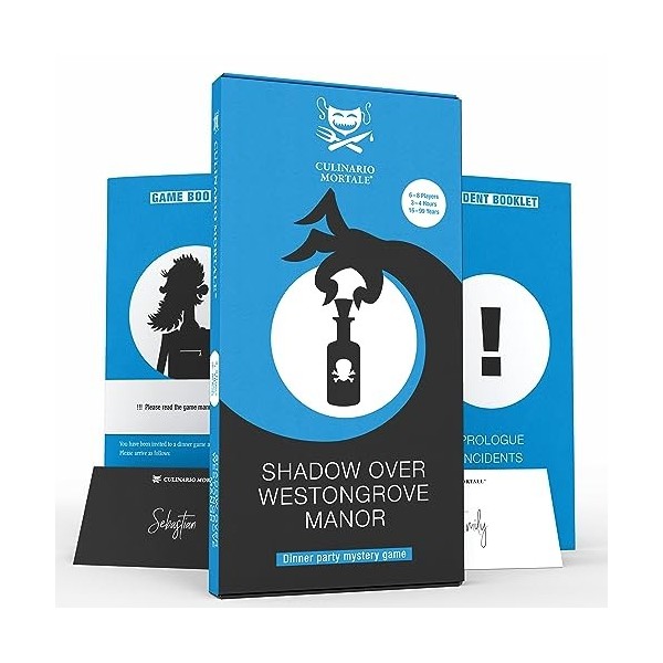 Shadow Over Westongrove Manor – Murder Mystery Party Game for 6-8 Players