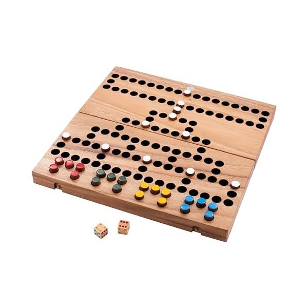 Engelhart – 350340 - Jeu en Bois La Barricade – Jeu de stratégie Facile – Jeu en Bois Familial – 2 à 4 Joueurs – à partir de 