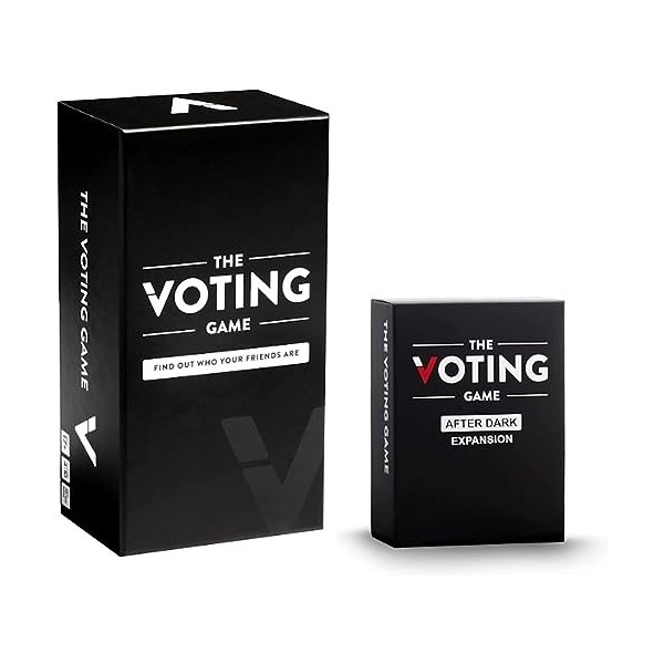 The Voting Game Jeu de cartes : The Game About Your Friends + After Dark Extension Set