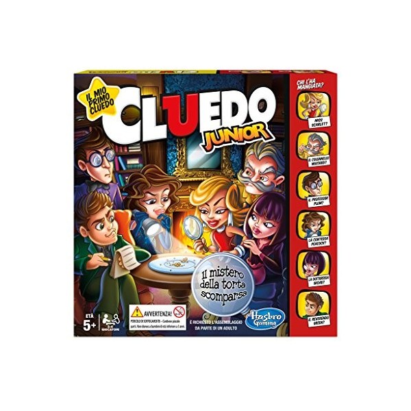 Hasbro Gaming - Cluedo Junior, Le mystère du Gâteau Disparu Jeu en Boîte , C1293103