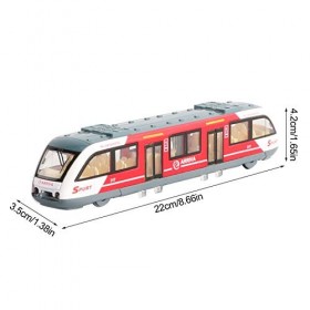 FIYSON Modèle de train Jouet Simulation Alloy City Rail Métro Modèle de train Enfants Train éducatif Jouets Véhicules Éducati