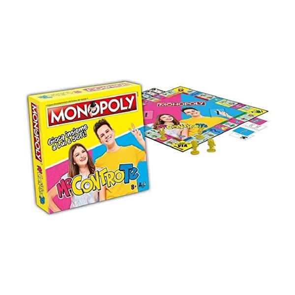 Monopoly compatible avec Juventus – Jeu de table édition italienne de 8 ans et plus + porte-clés de football