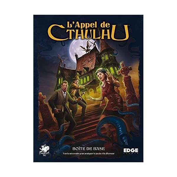 Edge Entertainment | lappel de Cthulhu : Boîte de Base | Jeu de rôle | Age : 14+ | 1 Joueurs +