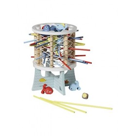 VERTBAUDET Jeu dadresse Poissons en Bois Multicolore TU