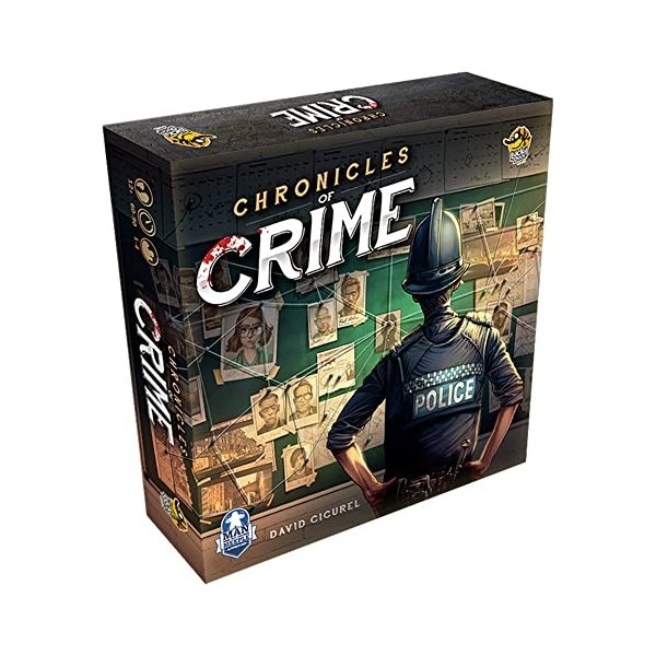 Lucky Duck Games , Chronicles of Crime , Board Game , Ages 14+ , 1-4 Players , 60-90 Minute Playing Time