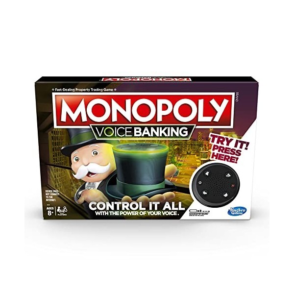Monopoly Voice Banking Jeu de Société Électronique Famille 8 Ans et Plus - Version Anglaise