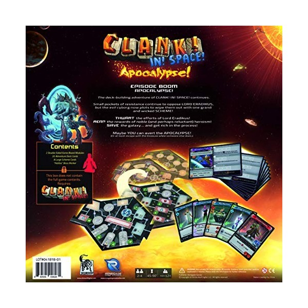 Renegade Games Studios RGS0828 Clank in Space Apocalypse, Mixed Colours