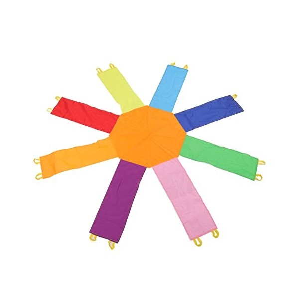 Parapluie Arc-en-Ciel pour Enfants,Parapluie de Jeu Amusant pour Enfants, Parapluie octogonal de Jeu Amusant pour léducation