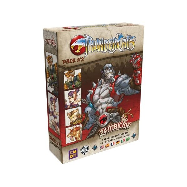 Asmodee Zombicide Black Plague - Thundercats Pack 2 - De 1 à 6 Joueurs - 14 Ans et Plus