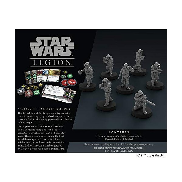 Atomic Mass Games , Star Wars: Legion Imperial Scout Troopers Unit Expansion, Miniatures Game, Ages 14+, 2 Players, 120-180 M