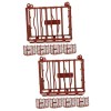 Toyvian 25 Pièces Jouets Stables Clôture De Mini Jouets Figurines Cages Miniatures Modèle De Mini Cage pour Animaux Modèle De