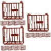 Toyvian 25 Pièces Jouets Stables Clôture De Mini Jouets Figurines Cages Miniatures Modèle De Mini Cage pour Animaux Modèle De