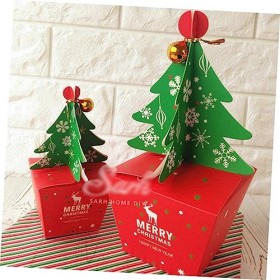 ibasenice 10 Pcs Enfants Cadeau Enfant Cadeaux De Noël Suether Décoration De Noël Cadeaux De Noël Couronne De Noël Boîte De P