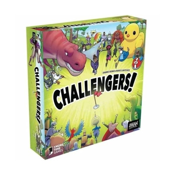 Z-Man Games | Challengers | As dOr 2023 - Catégorie Initié | Jeu de société | Jeu interactif de deck building | A partir de 