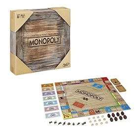 Monopoly Edition Vintage, jeu de société Hasbro Gaming, version française Multicolore C2320