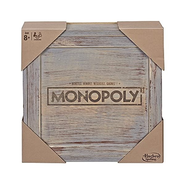 Monopoly Edition Vintage, jeu de société Hasbro Gaming, version française Multicolore C2320