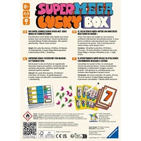 Ravensburger 27367 – Super Mega Lucky Box Jeu de Flip & écriture Rapide pour Adultes et Enfants à partir de 8 Ans, pour Les s