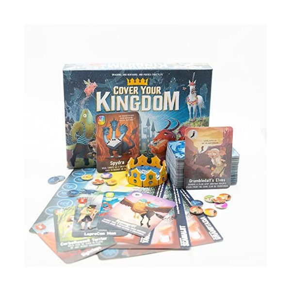 Cover Your Kingdom | Cover Your Assets New & Very Obnoxious Brother | A Magically Malicious Party Game for 2-8 Players 9+