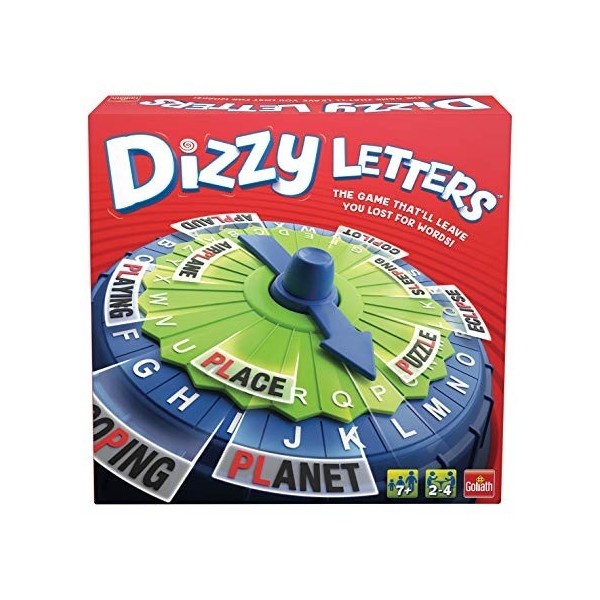 Goliath Games- Dizzy Letter Disc Family Jeu de société pour Enfants à partir de 7 Ans, GL60043, Multicolore