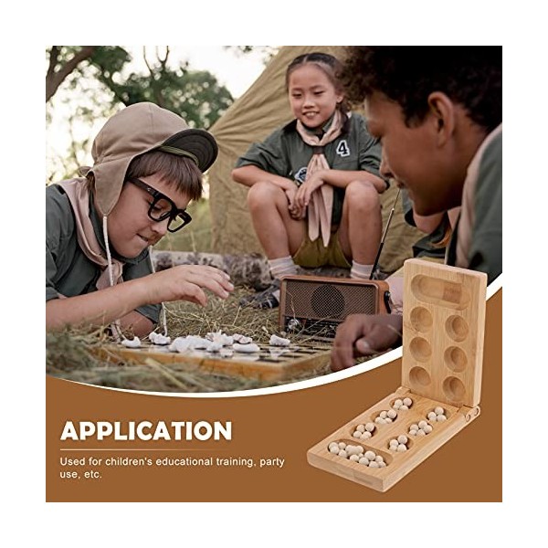 Toyvian 2 Pièces Mancalá Jeu De Mancala pour Les Enfants Cerveau Jouet Jeu De Société Mancala pour Adultes Mancala Jeu De Soc