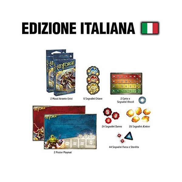 Asmodee Italia 10602 KeyForge lEra de lAscension Starter Set pour 2 joueurs - version italienne