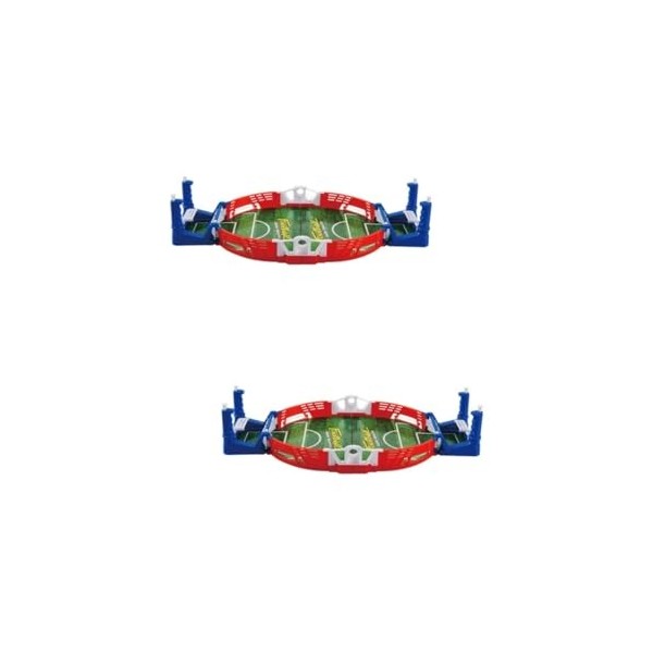 ibasenice 2 Pièces Table De Terrain De Football De Bureau Jouet De But De Football pour Bébé Filet De But De Football Portabl