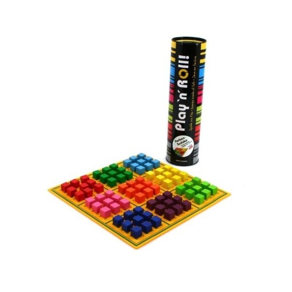 Weible Spiele- Couleurs Sudoku PlayN Roll en Feutre de Laine avec pions en Bois, 6239