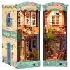 Wevalley Book Nook Kit,DIY Mini Maisons de poupées, Puzzle 3D en Bois - avec Meubles et lumière LED Notre-Dame de Paris Ca