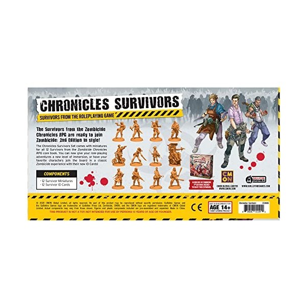 Zombicide 2nd Edition Chronicles Survivors Set