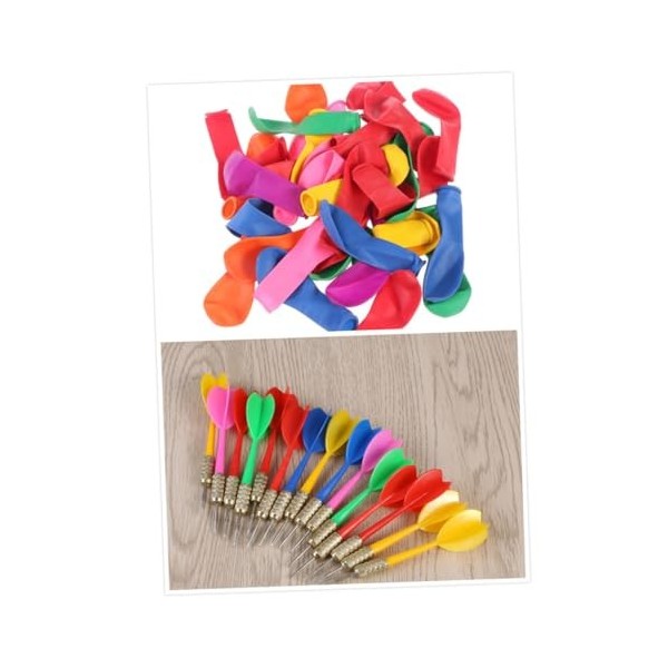 Toyvian 1030 Pièces Jeu De Ballon Lancer des Fléchettes pour Le Carnaval Jeu De Fléchettes Ballon Fléchettes Et Ballons Siamo