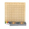 VUIOYRG Jeu de société de Multiplication et daddition, Jeu de société de Table mathématique, Jeu de société daddition de Mu