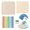 RMENGZHOUXI Les Jeux de mathématiques Montessori améliorent Les compétences en calcul, Table de Multiplication, Cadeau Parfai