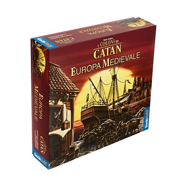 Giochi Uniti I Coloni di Catan : Europe Medievale – Jeu de Société Version en Italien [Import Italien]