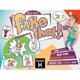 Studio H, Fake That! Jeu de Cartes, 4 à 8 Joueurs, à partir de 10 Ans, 20 Minutes, en Allemand
