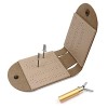 Weatail 5 Pcs Cribbage pour Adultes,Disposition Jeu société Classique à 2 Pistes et piquets en métal - Jeu Cribbage Portable 