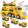 EUCOCO Camion Jouet Enfant 2 3 4 5 6 Ans Garcon, Cadeau Enfant 2-6 Ans Garcon Petite Voiture Enfant 2-6 Ans Jouet Garcon 2-6 