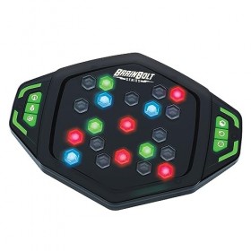 Learning Resources BrainBolt Genius Jeu de mémoire rapide avec lumières, jeux dintelligence pour enfants, jeu portable, Cade