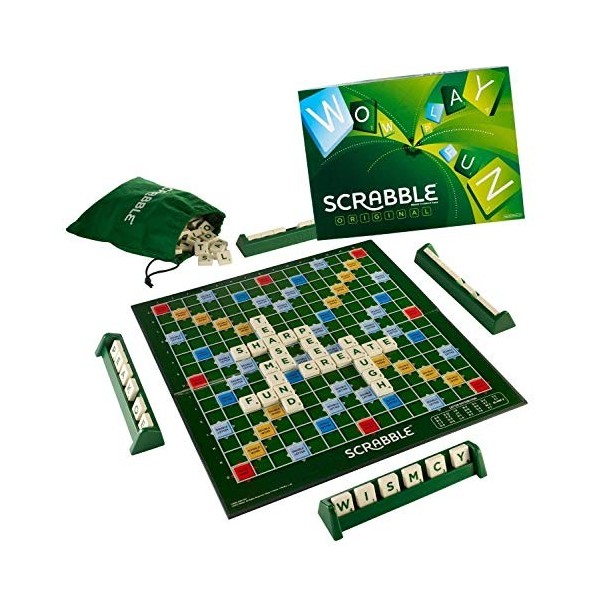 Mattel - Scrabble Original - Version Anglaise Import Royaume-Uni 