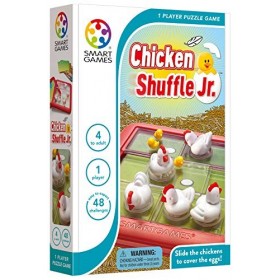 SmartGames - Chicken Shuffle Jr, Puzzle Game with 48 Challenges, 4+ Years