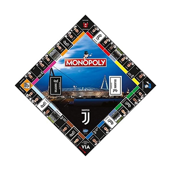 Winning Moves - Monopoly équipes de football - Juventus édition de collection - Blanc 35262 - version italienne