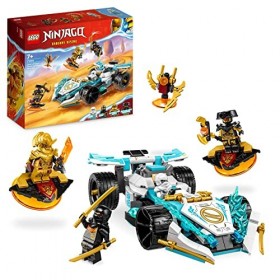 LEGO 71791 Ninjago La Voiture de Course Spinjitzu : Le Pouvoir du Dragon de Zane, Jouet Modèle Réduit avec Rotation et 4 Mini