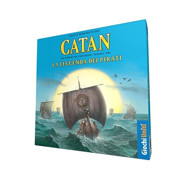 Giochi Uniti - Catan: La Légende des Pirates, Jeu de société, Expansion pour Catan, Édition Italienne, GU584