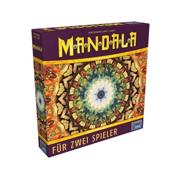 Lookout Games 22160112 Mandala Le Jeu coloré pour 2 Personnes à partir de 10 Ans Multicolore