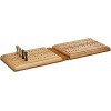 Pocket Size Cribbage Boards de cribage en cuir 2 voies colorées en bois Jeu de cribbage