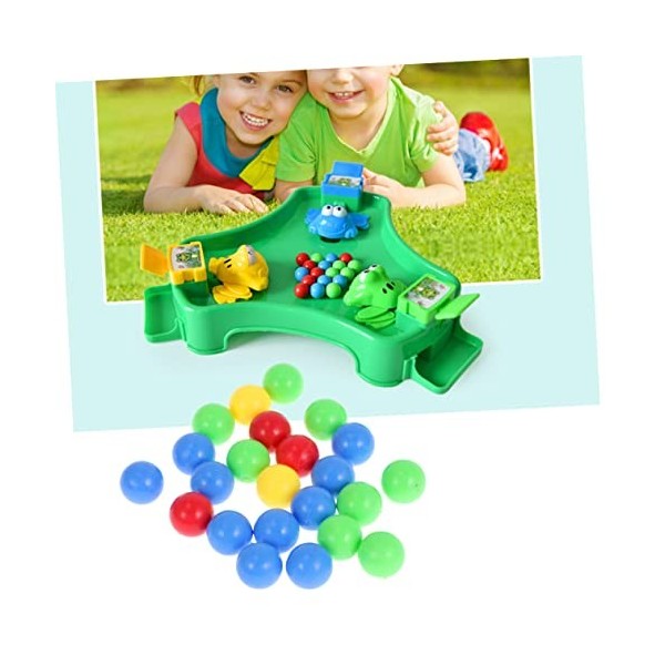 ibasenice 4 Pièces 120 Pièces Jouets Billes Balles en Plastique pour Enfants Jeu Haricots Balle Rebondissante pour Enfants Ha