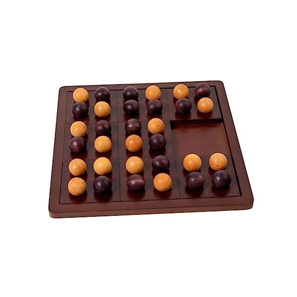 Wood Tic TAC Toe Jeu Éducation Préscolaire Puzzle Pensée Logique Entraînement Échecs Classiques Jouets Jeu de Société pour Ad