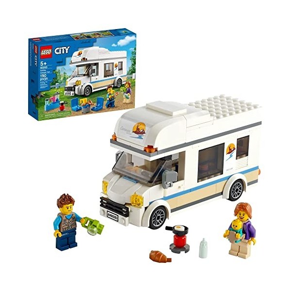 LEGO City Holiday Camper Van 60283 Building Kit. Cool Vacation Toy for Kids, New 2021 190 Pieces 