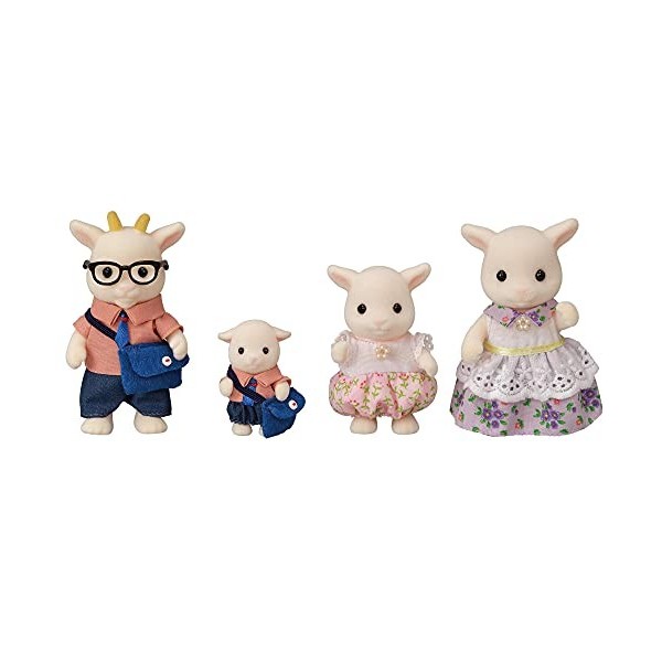 Sylvanian Families - Le Village - La famille Chèvre - 5622 - Famille 4 figurines - Mini Poupées