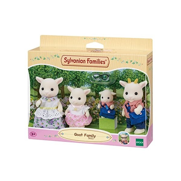 Sylvanian Families - Le Village - La famille Chèvre - 5622 - Famille 4 figurines - Mini Poupées